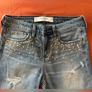 Abercrombie Size 26 Embellished Skinny Jeans